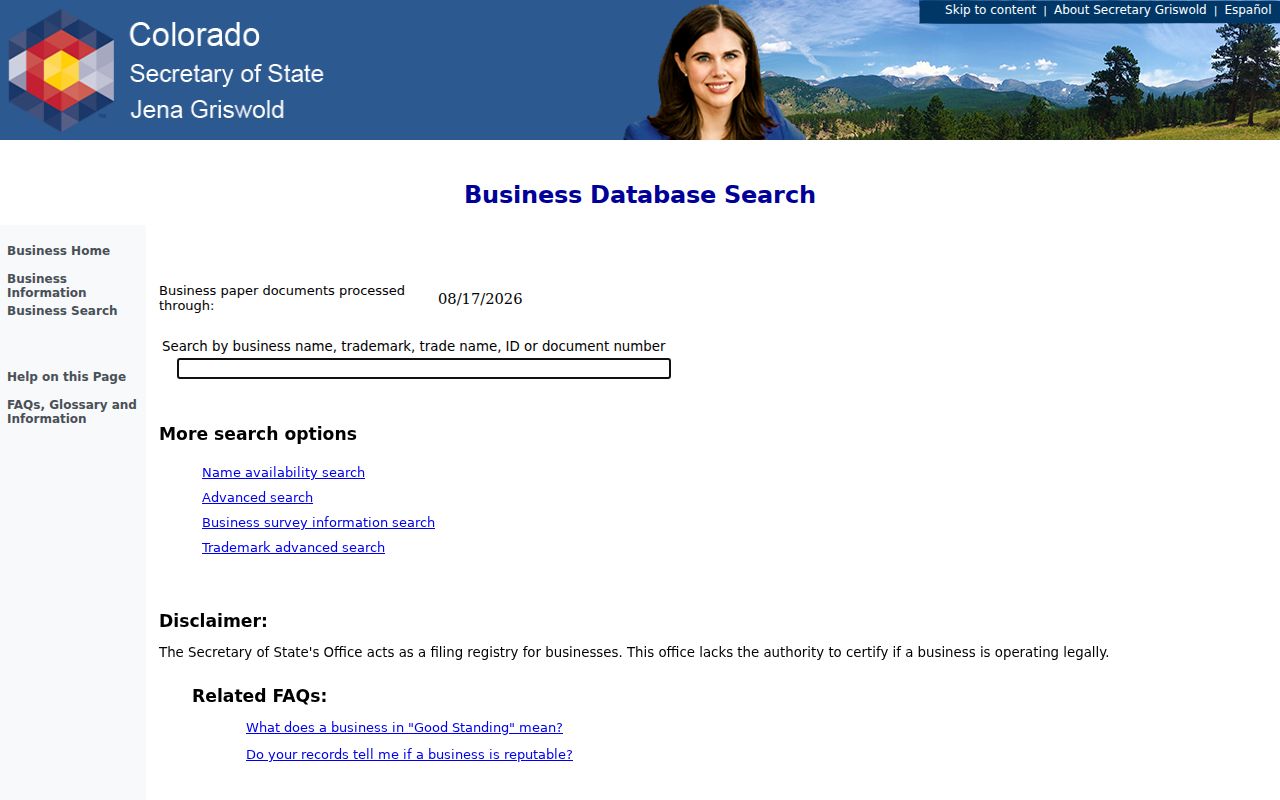 Arapahoe County residents directory business records search